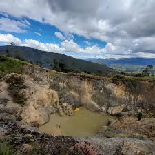 Sendero de montaña con piedras y naturaleza andina